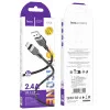 Кабель  Hoco X109 silicone charging data cable iP (L=2M) [Black]